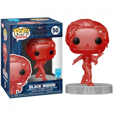 Funko Pop Art Serie Marvel Infinity Saga Black Widow Reality Gem