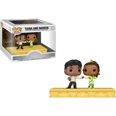 Funko Pop Moment Disney 100. Jubiläum, 2er-Pack Tiana und Naveen