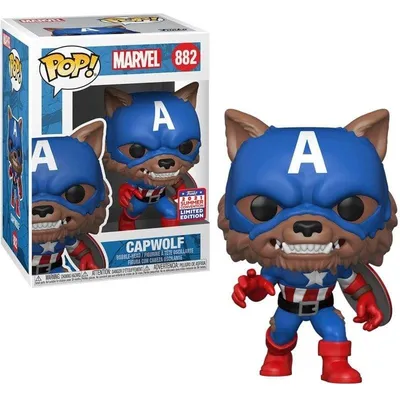 Funko Pop Marvel Captain America Capwolf Exklusive limitierte Auflage