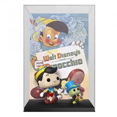 Funko Pop Filmposter Disney 100. Jubiläum Pinocchio und Jiminy Cricket