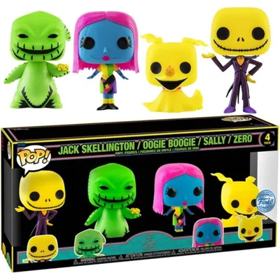 Funko Pop Disney Nightmare Before Christmas 4er-Pack Jack Skellington/Oogie Boogie/Sally/Zero