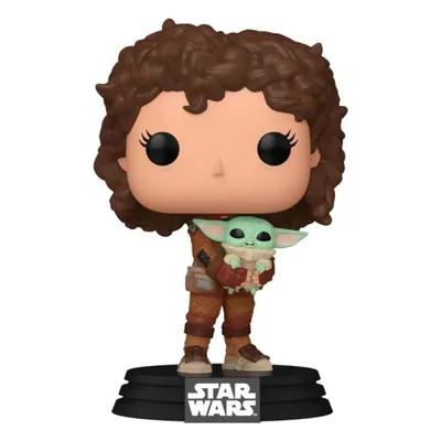 Funko Pop The MANdalorian Peli Motto mit Grogu