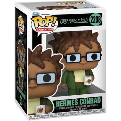 Figur Funko Pop! Futurama Hermes Conrad mit Tasse Vinyl Sammlerstück