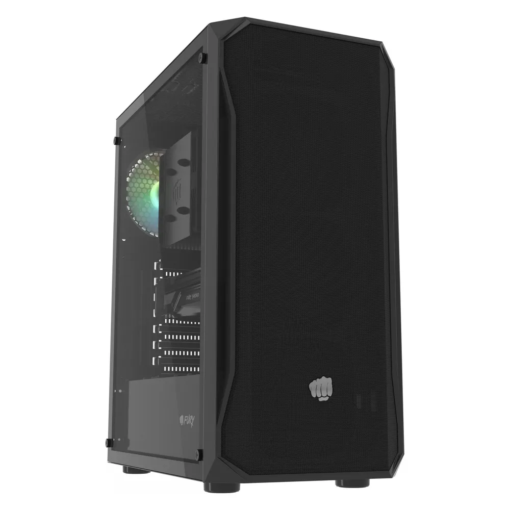 Fury Obudowa OBUDOWA SHOBO SH4 RGB MIDI TOWER Z OKNEM CZARNA