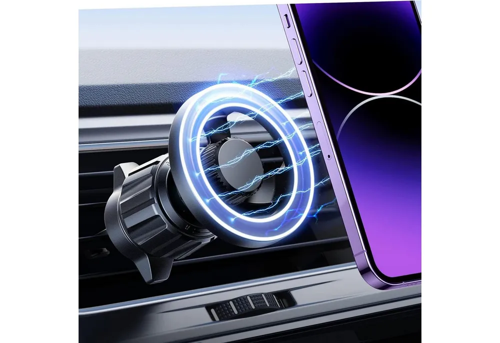 Futurea Handy-Halterung Kfz Auto magnetischer Handyhalter mit 360° für iPhone & mehr, (bis 8,00 Zoll, 1-tlg., 2-tlg., magnetisch, flexibel, Kfz-Halterung, MagSafe)