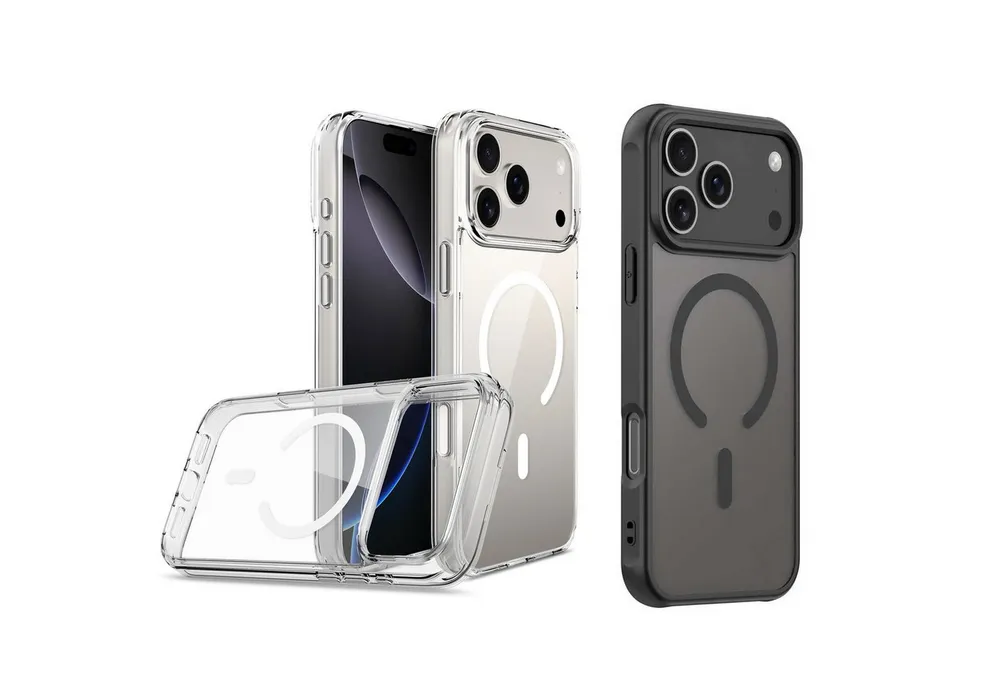 Futurea Handyhülle Schutzhülle Case für iPhone 17 TPU Transparent MagSafe Schwarz, für 17, 17 Air, 17 Pro, 17 Pro Max
