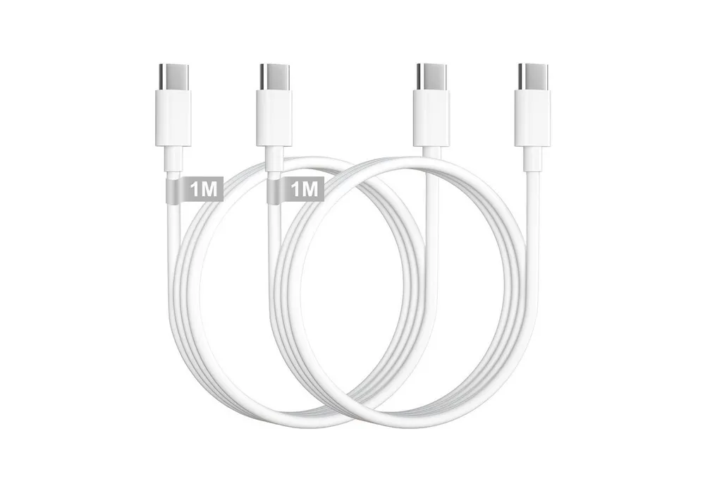 Futurea iPhone Samsung USB-C Kabel 100W Ladekabel 1m 2m USB-C Smartphone-Kabel, USB-C, USB Typ C, USB C, USB Typ C (100 cm), für iPhone 15 16 Pro Max Plus, iPad Mini, Samsung, Android