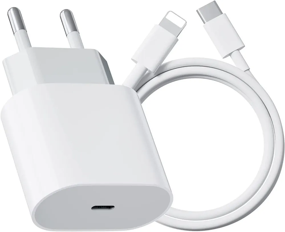 Futurea Ladekabel für iPhone Ladeset Kabel 1m USB-C Lightning 20W Ladestecker USB-Ladegerät (100cm Lightning Kabel iPhone Ladekabel, 1-tlg., Power Adapter, für iPhone 11 12 13 14 X XR XS Pro Max Mini SE)