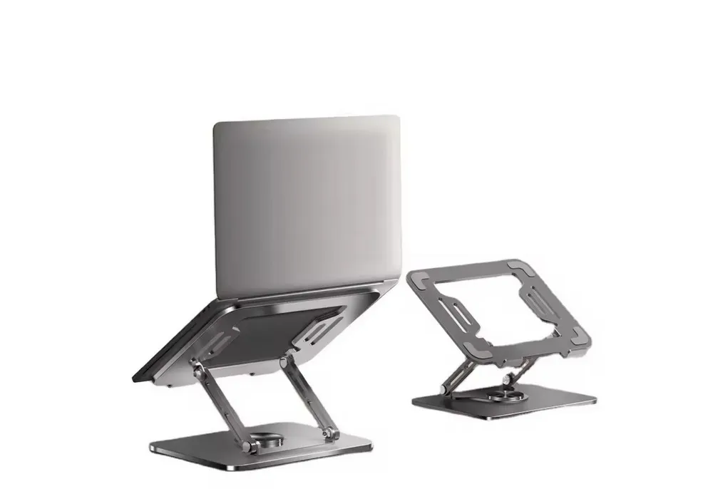 Futurea Laptop-Ständer Laptop Ständer 360° Faltbar mit einstellbarem Winkel Höhenverstellbar, (bis 17,30 Zoll, 1-tlg., Für MacBook und Windows Laptops hohe Ergonomie aus Aluminium)