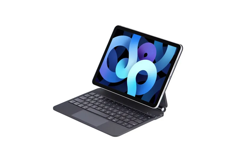 Futurea Magic-Keyboard für iPad Air/Pro Hülle 2026 mit Tastatur Touchpad iPad-Tastatur (für iPad)