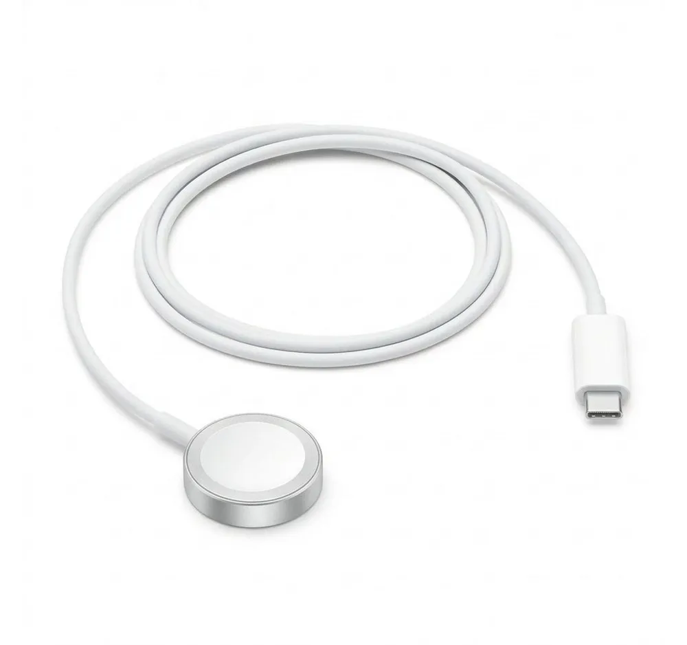 Futurea USB-C Ladekabel magnetisch für Apple Watch Series 11/10/9/8/7 USB-Ladegerät (2000 mA, 1-tlg., mit Überspannungsschutz, 100cm, schnellladend, magnetisch, USB-C)