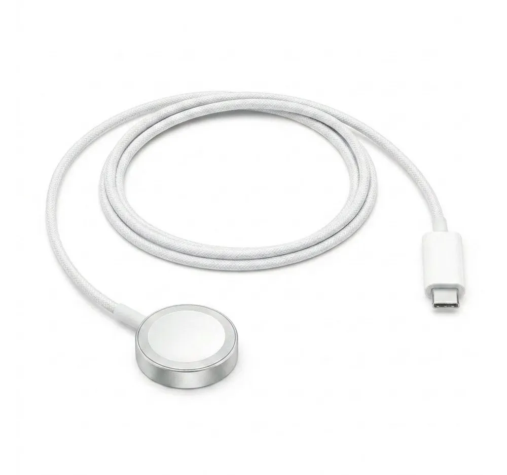 Futurea USB-C Ladekabel magnetisch für Apple Watch Series 11/10/9/8/7 USB-Ladegerät (2000 mA, 1-tlg., mit Überspannungsschutz, 100cm, schnellladend, magnetisch, USB-C)