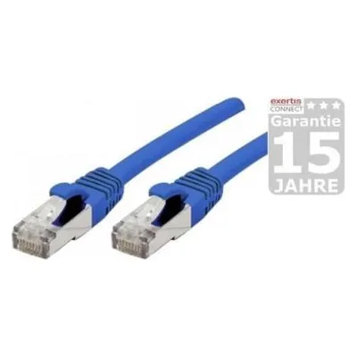 Générique Cat6A RJ45 Patch cable S/FTP TPE ecofriendly snagless blue GRS certified - 5m