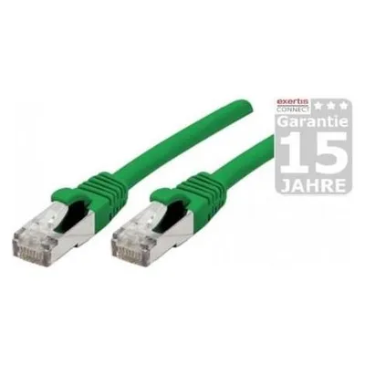 Générique Cat6A RJ45 Patch cable S/FTP TPE ecofriendly snagless green GRS certified - 1m
