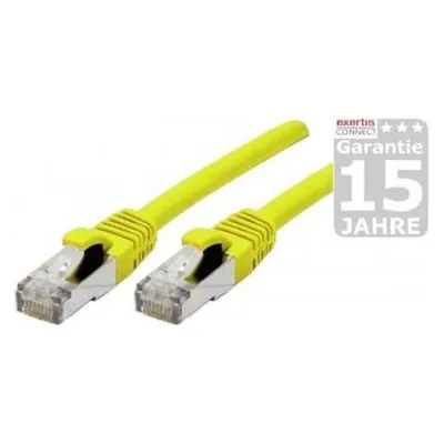 Générique Cat6A RJ45 Patch cable S/FTP TPE ecofriendly yellow GRS certified - 0.5m