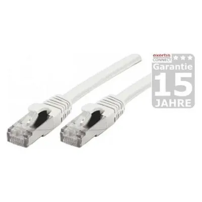 Générique Cat6A RJ45 Patch cable S/FTP TPE ecofriendly snagless white GRS certified - 0.3m