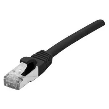 Générique Cat6 RJ45 Patch cable F/UTP PVC ecofriendly black - 0.15m