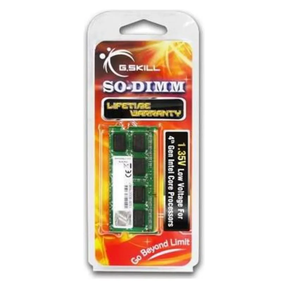 Memoria RAM G.Skill F3-1600C9S-4GSL 4GB 1x4GB DDR3 1600MHz CL9 SO-DIMM Low Voltage