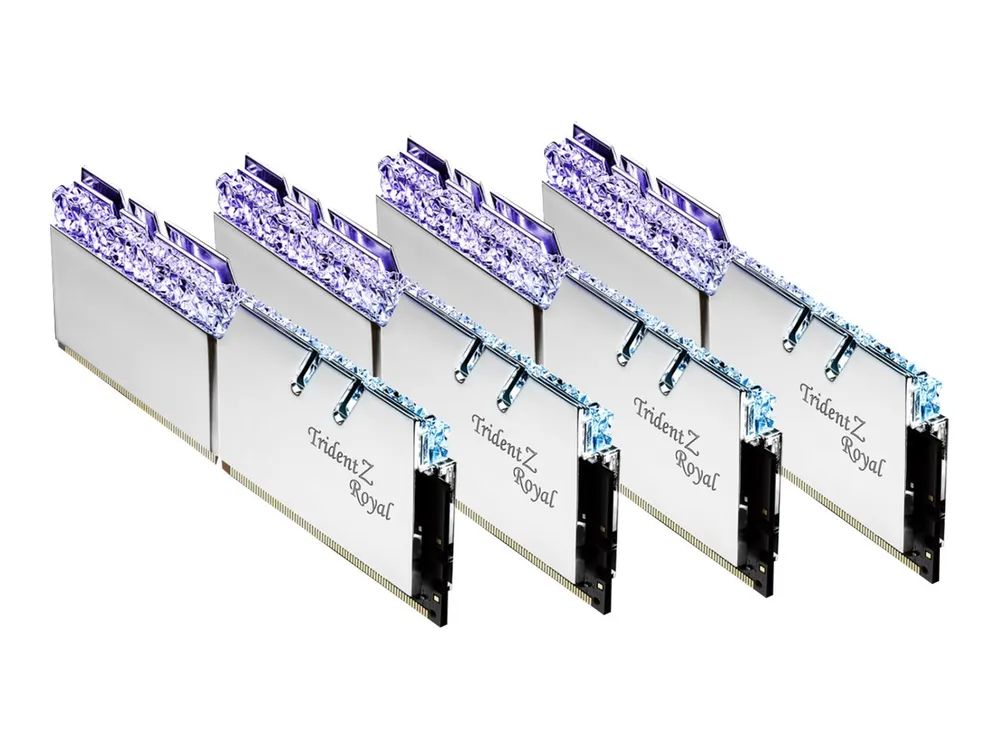 64GB DDR4-3200 G.Skill Trident Z Royal silber CL16 (4x 16GB)