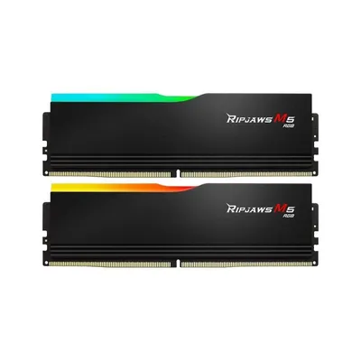 Memoria RAM G.Skill Ripjaws M5 RGB F5-5200J4040A24GX2-RM5RK 48GB 2x24GB DDR5 5200MHz CL40 RGB Intel XMP Schwarz Kit