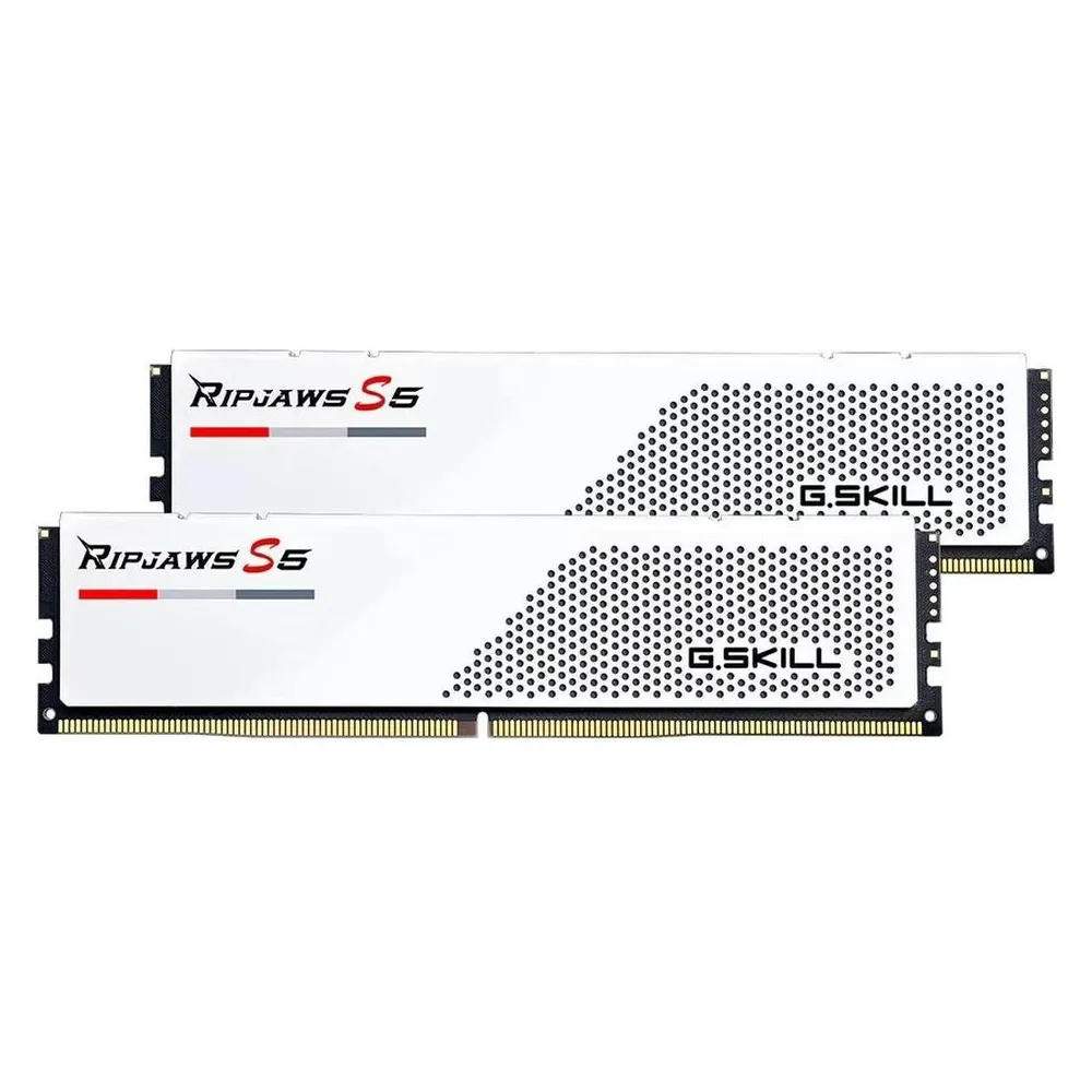 Arbeitsspeicher RAM G.Skill Ripjaws S5 96GB 2x48GB DDR5 5200MHz CL40 Intel XMP Weiß