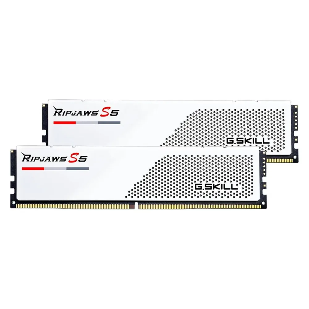 Arbeitsspeicher RAM G.Skill Ripjaws S5 64GB 2x32GB DDR5 5600MHz CL36 Intel XMP Weiß