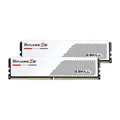 Arbeitsspeicher RAM G.Skill Ripjaws S5 64GB 2x32GB DDR5 5600MHz CL36 Intel XMP Weiß