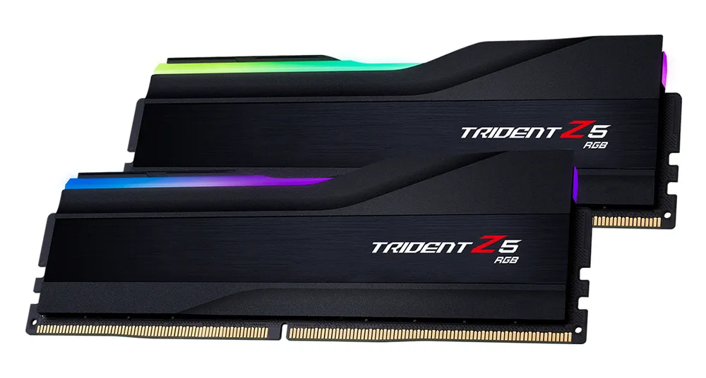G.Skill Trident Z5 RGB schwarz UDIMM 64GB Kit | f5-6000j2836g32gx2-tz5rk | DDR5-6000 - CL28-36-36-96