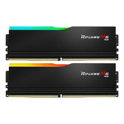 Memoria RAM G.Skill Ripjaws M5 RGB F5-6000J3036F24GX2-RM5RK 48GB 2x24GB DDR5 6000MHz CL30 Intel XMP RGB Schwarz