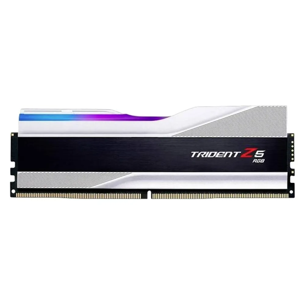 Memoria RAM G.Skill Trident Z5 RGB F5-6000J3040F16GX2-TZ5RS 32GB 2x16GB DDR5 6000MHz CL36 Intel XMP RGB Silber