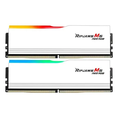 Memoria RAM G.Skill Ripjaws M5 RGB F5-6000J3040G32GX2-RM5NRW 64GB 2x32GB DDR5 6000MHz CL30 AMD EXPO RGB Weiß