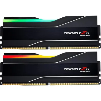 G.skill Ddr5 Ram 64 GB 2x32 GB Pc6000 Cl32 Tz5nr Trident Z5 Neo Rgb Amd Speicher – 6000 MHz, 32 Latenz. Ideal für Spieler und Entwickler.