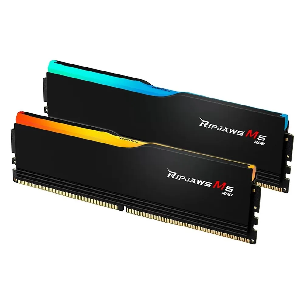 Memoria RAM G.Skill Ripjaws M5 RGB F5-6000J3636F16GX2-RM5RK 32GB 2x16GB DDR5 6000MHz CL36 RGB Intel XMP Schwarz