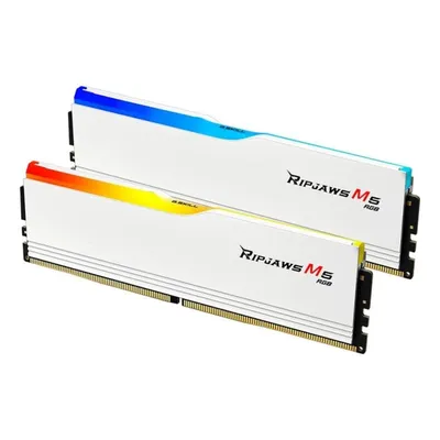 Memoria RAM G.Skill Ripjaws M5 RGB F5-6000J3636F16GX2-RM5RW 32GB 2x16GB DDR5 6000MHz CL36 Intel XMP RGB Weiß