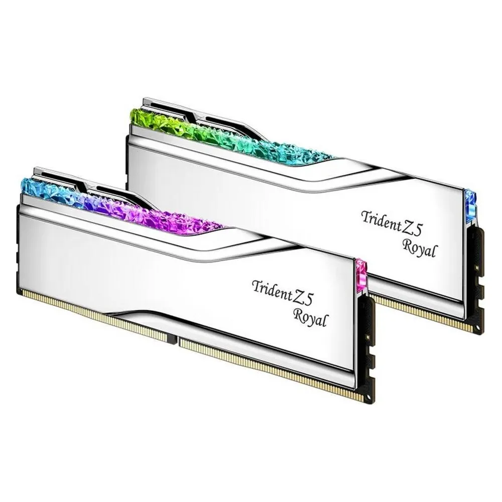 Memoria RAM G.Skill Trident Z5 Neo F5-6400J3039G16GX2-TR5S 32GB 2x16GB DDR5 6400MHz CL30 Kit RGB Silber XMP
