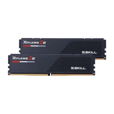 Memoria RAM G.Skill Ripjaws S5 F5-6400J3239G32GX2-RS5K 64GB 2x32GB DDR5 6400MHz CL32 Intel XMP Schwarz