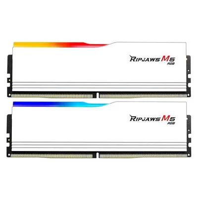 Memoria RAM G.Skill Ripjaws M5 RGB F5-6000J3036F24GX2-RM5RW 48GB 2x24GB DDR5 6000MHz CL30 Intel XMP Weiß RGB
