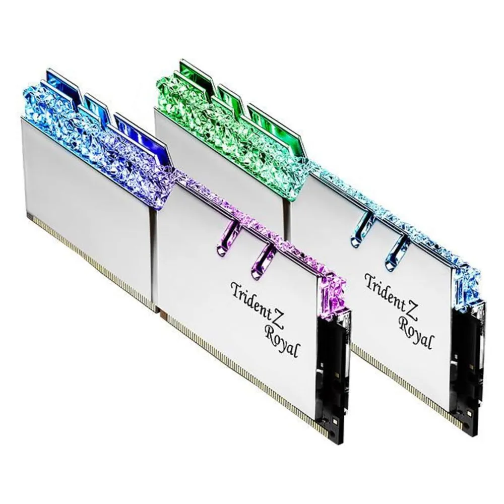 Memoria RAM G.Skill Trident Z Royal F4-3600C18D-32GTRS 32GB 2x16GB DDR4 3600MHz CL18 RGB XMP Silber