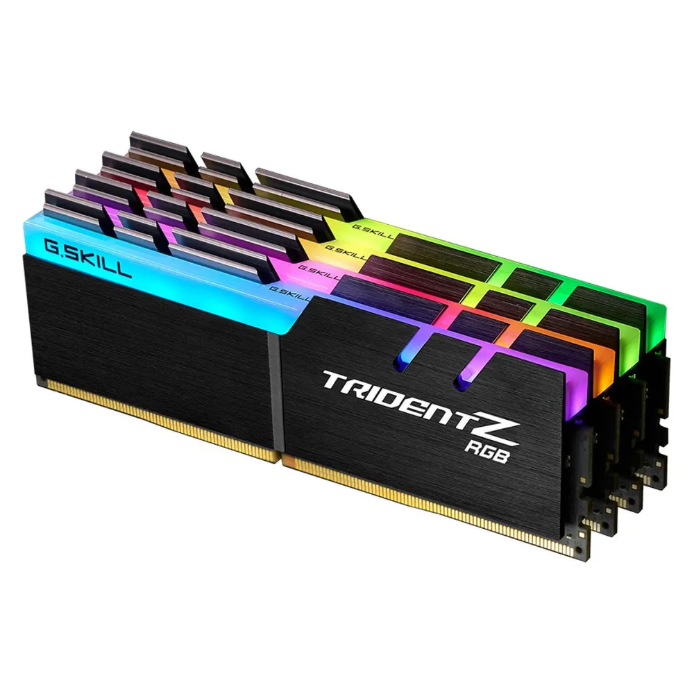 RAM G.SKILL Trident Z RGB F4-3600C16Q-32GTZRC 32GB 4x8GB DDR4 3600MHz CL16 RGB Intel XMP Multicolor