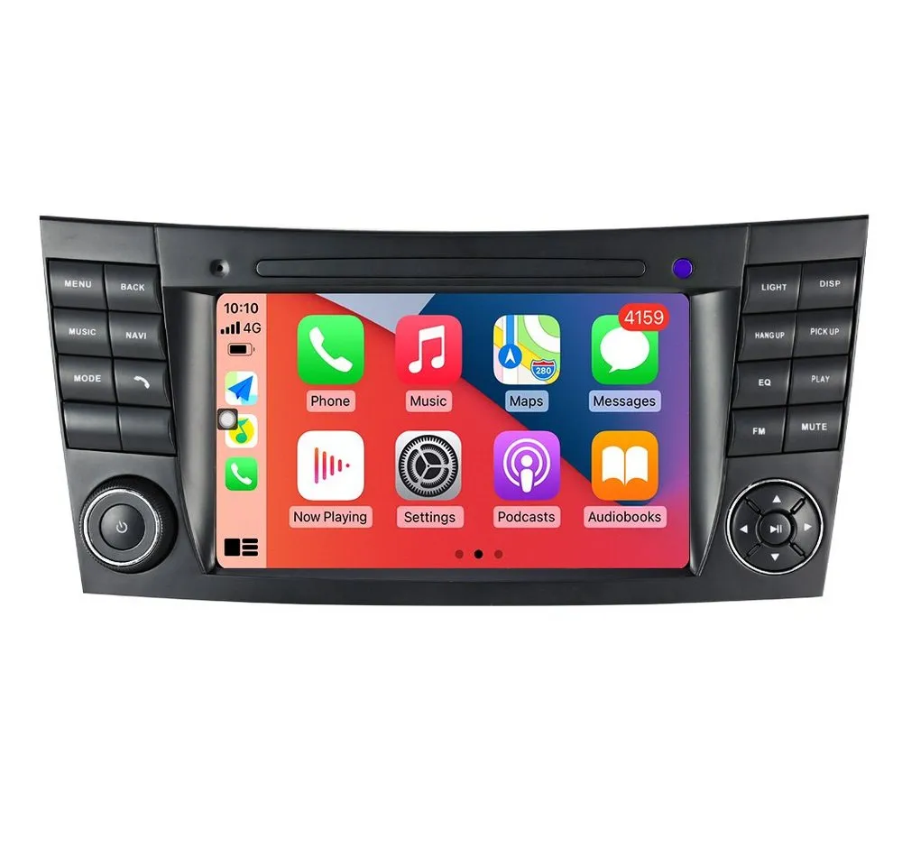 GABITECH Carplay Android radio GPS NAVI für Mercedes Benz W211 CLS W219 W463 Autoradio (FM / AM-Radio, RDS, DAB+ Optional, Drahtlos Carplay und Android Auto 8-Core)