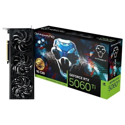 Grafikkarte Gainward GeForce RTX 5060 Ti Python III OC 16GB GDDR7 Reflex 2 RTX AI DLSS4