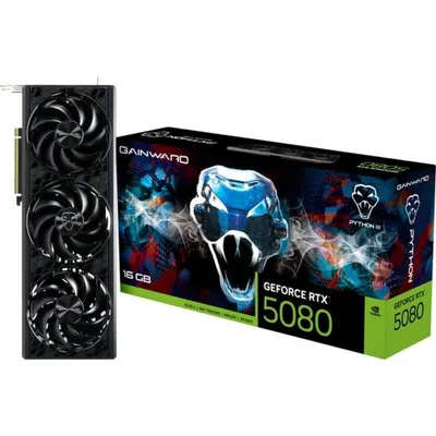 Grafikkarte Gainward GeForce RTX 5080 Python III 16GB GDDR7 Reflex 2 RTX AI DLSS4