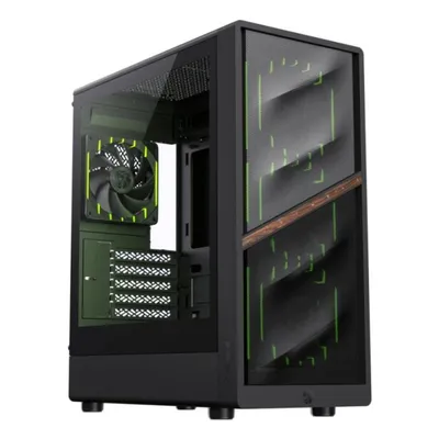 Gehäuse GameMax AERIS 330 MB Schwarz mit Mesh und gehärtetem Glas