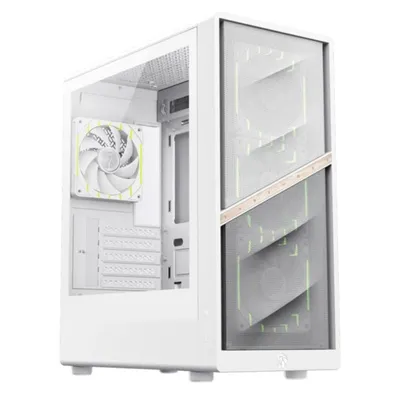 Mini Tower Gaming Gehaeuse GameMax AERIS 330 MW Weiss ITX micro ATX RGB