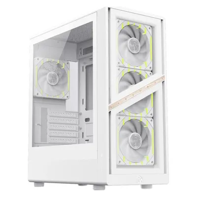 Tower GameMax AERIS 330 GW Mini Tower Weiss ITX micro ATX ARGB