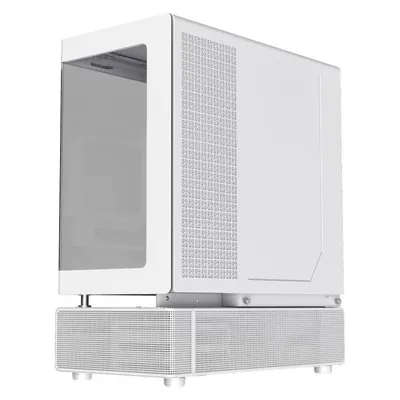 PC-Gehäuse GameMax N90 WH Midi Tower ATX Weiß Gehärtetes Glas Mesh