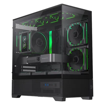 Gehäuse GameMax VISTA 2 MB Mini Tower Schwarz Tempered Glass Gaming