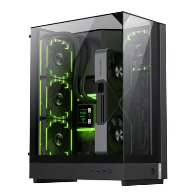Tower GameMax T20 BK Schwarz Glas RGB Gaming Midi ITX mATX