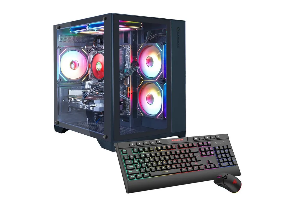 GAMEMAX Infinity Mini BK 7796 AMD Ryzen 7 5700X 5060Ti 16GB 1TB SSD Gaming-PC (AMD Ryzen 7 5700X, RTX 5060 Ti, 16 GB RAM, 1000 GB SSD, Luftkühlung aktiv, Windows 11)