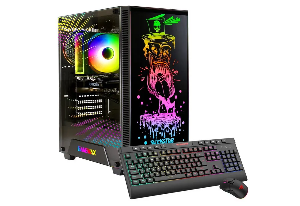 GAMEMAX Rockstar 8002 AMD Ryzen 7 5700X 16GB 1TB SSD RTX 5060Ti Gaming-PC (AMD Ryzen 7 5700X, RTX 5060 Ti, 16 GB RAM, 1000 GB SSD, Luftkühlung aktiv, Windows 11)